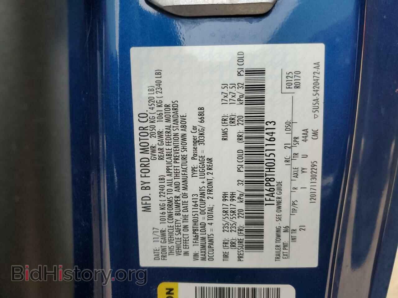 2018 FORD ALL Models - VIN: 1FA6P8TH0J5116413 - Photo 24