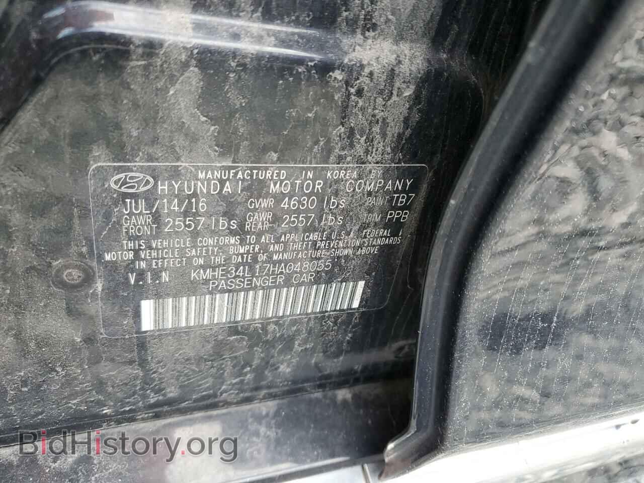 2017 HYUNDAI SONATA - VIN: KMHE34L17HA048055 - Фото 12