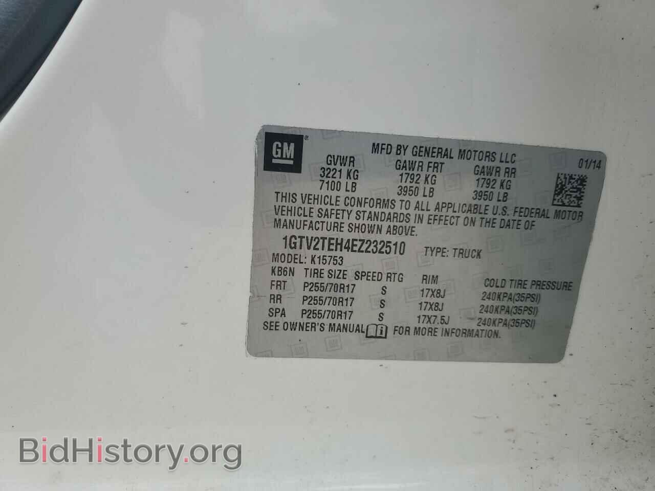 2014 GMC All Models - VIN: 1GTV2TEH4EZ232510 - Photo 14
