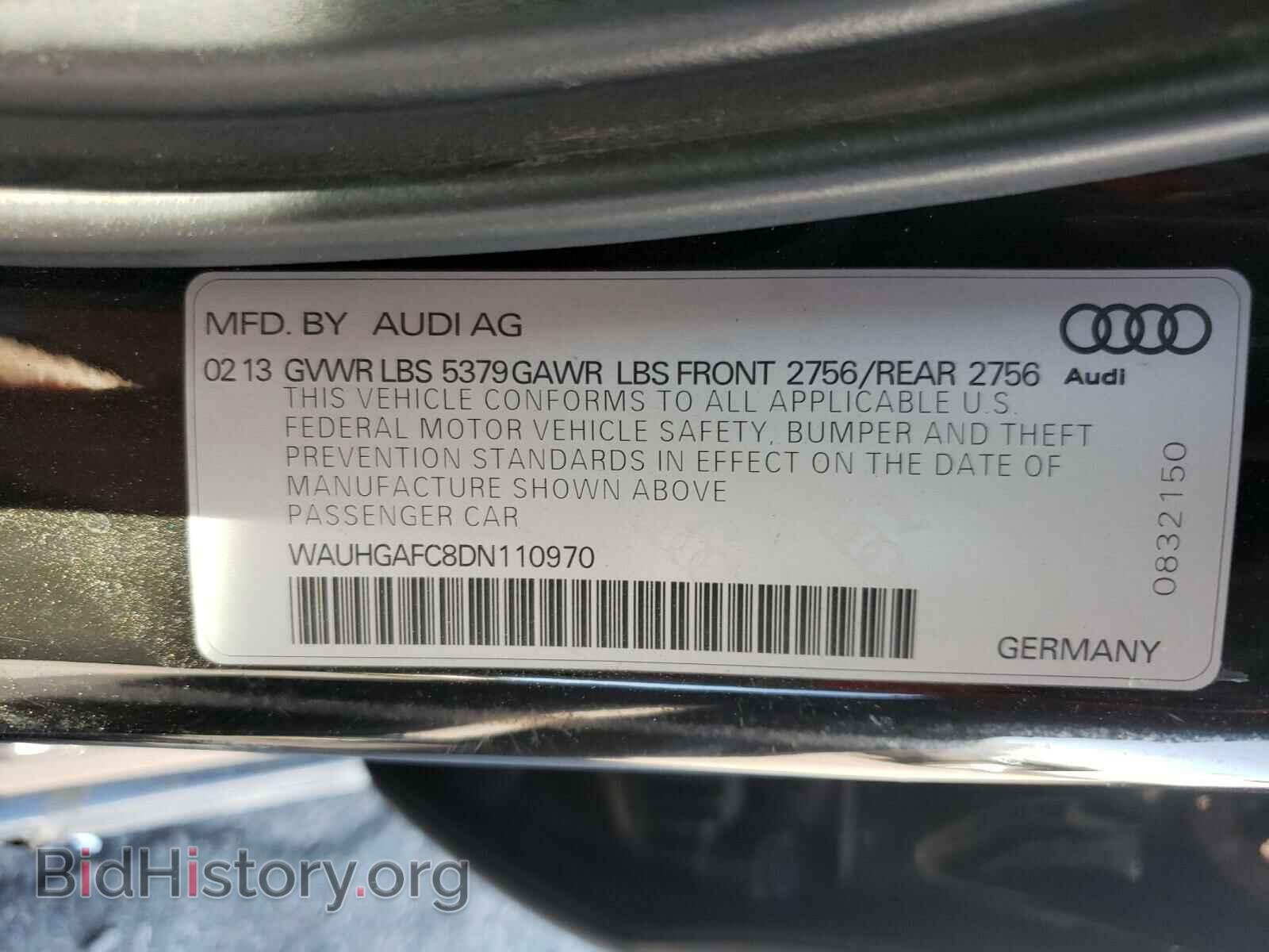 2013 AUDI A6 - VIN: WAUHGAFC8DN110970 - Photo 10