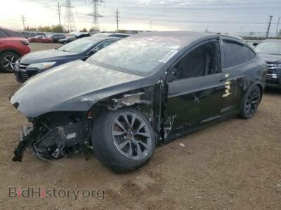 2023 Tesla MODEL X, black — VIN 7SAXCBE5XPF377102, Copart