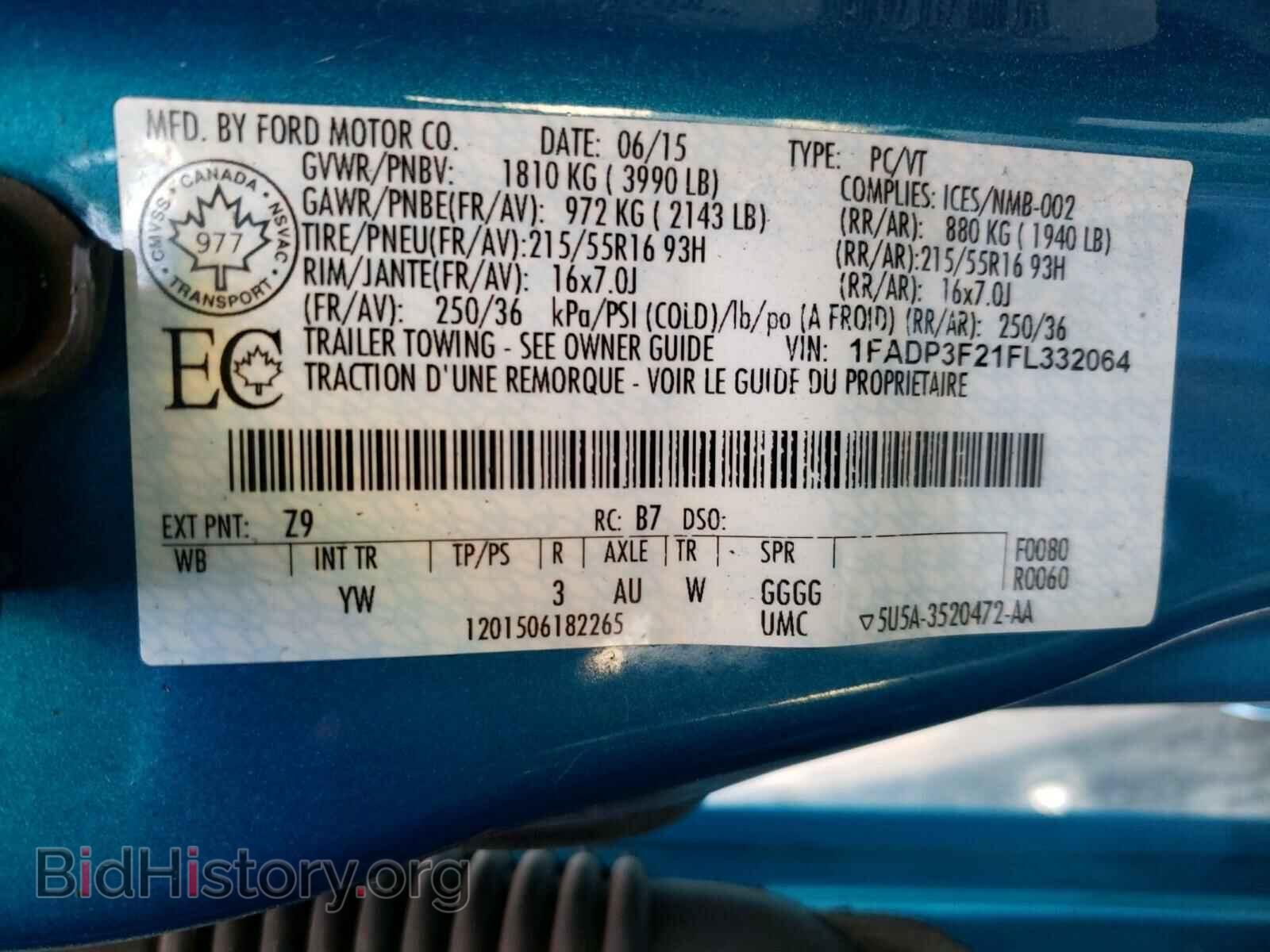2015 FORD FOCUS - VIN: 1FADP3F21FL332064 - Photo 10