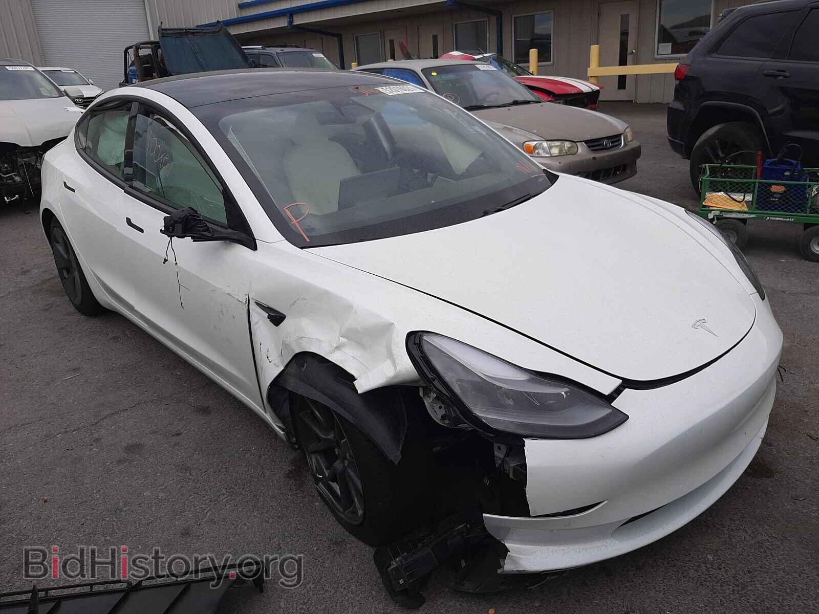 Photo 5YJ3E1EA1MF921592 - TESLA MODEL 3 2021