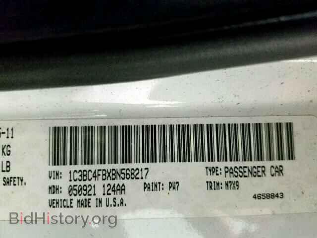 2011 CHRYSLER 200 - VIN: 1C3BC4FBXBN568217 - Фото 10