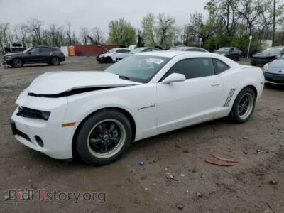 2013 Chevrolet CAMARO LS, white — VIN 2G1FA1E34D9192916, Copart