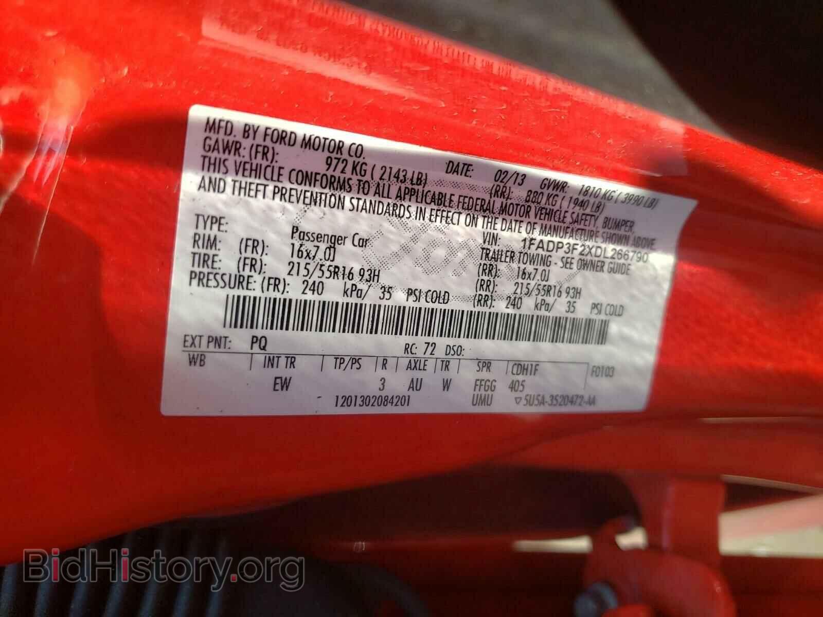 2013 FORD FOCUS - VIN: 1FADP3F2XDL266790 - Photo 10