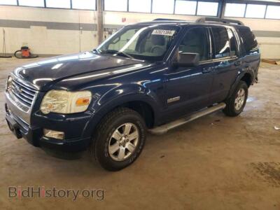 2007 Ford EXPLORER XLT, синий — VIN 1FMEU73E07UB82808, Copart