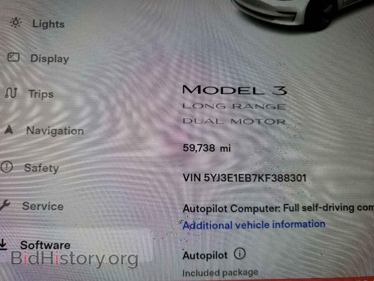 2019 TESLA MODEL 3 - VIN: 5YJ3E1EB7KF388301 - Фото 9