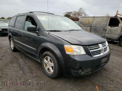 2010 Dodge CARAVAN Grand Cara, черный — VIN 2D4RN5D19AR384637, Copart