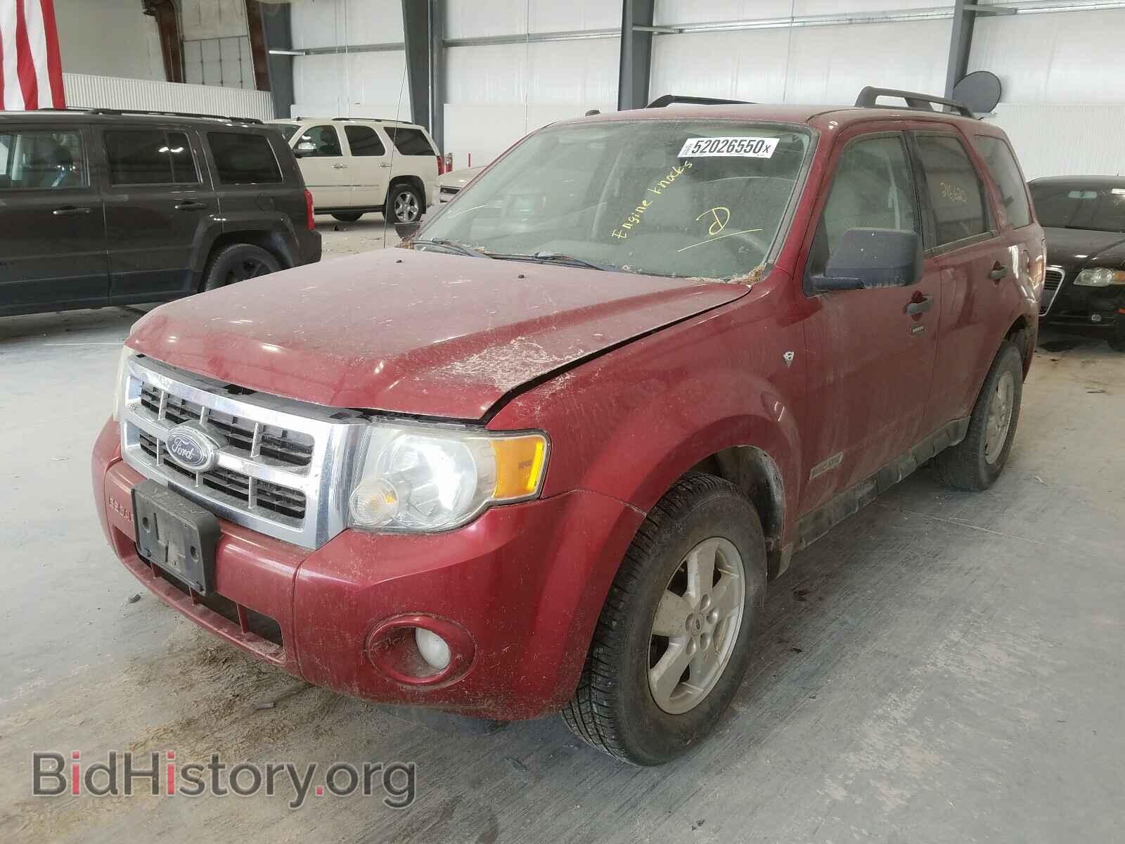 2008 FORD ESCAPE - VIN: 1FMCU93178KD06263 - Фото 2