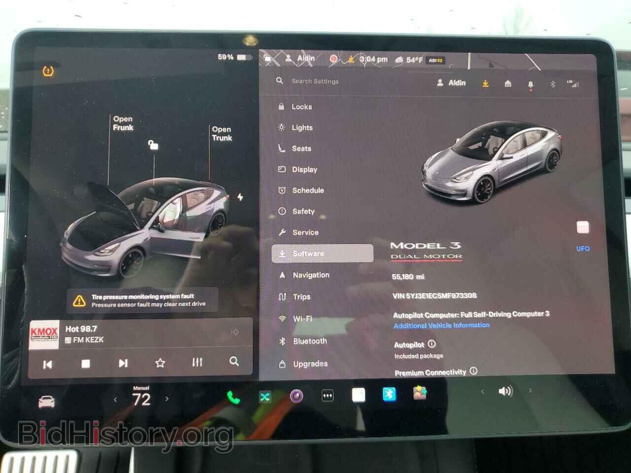 2021 TESLA MODEL 3 - VIN: 5YJ3E1EC5MF973308 - Photo 9