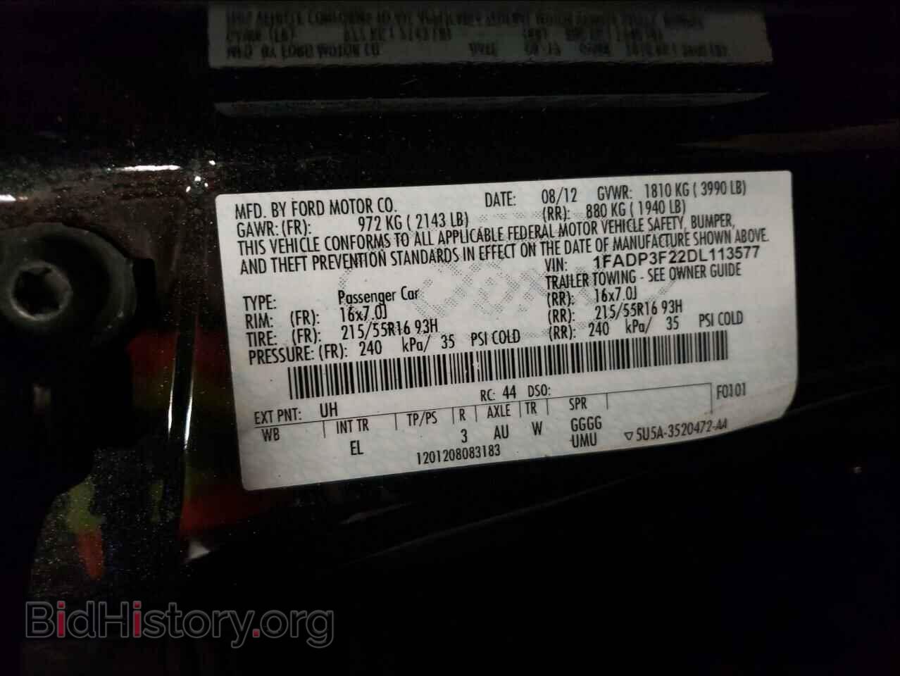 2013 FORD FOCUS - VIN: 1FADP3F22DL113577 - Photo 10