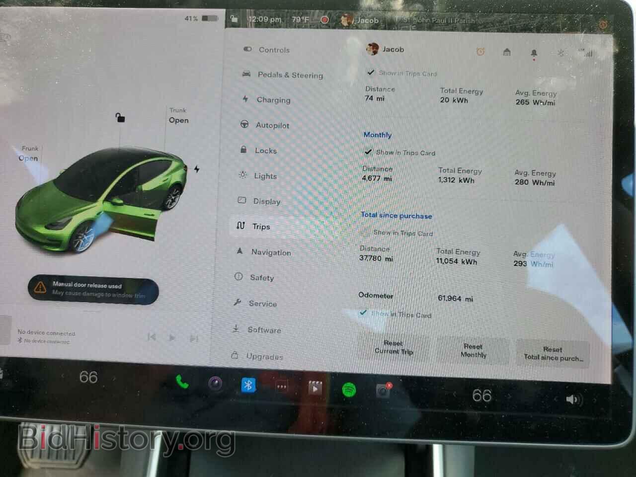 2018 TESLA MODEL 3 - VIN: 5YJ3E1EB2JF151147 - Фото 9