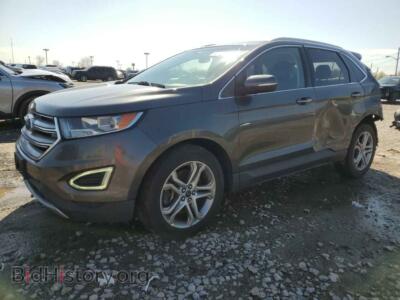 2015 Ford EDGE Titanium, серый — VIN 2FMTK4K9XFBB50825, Copart