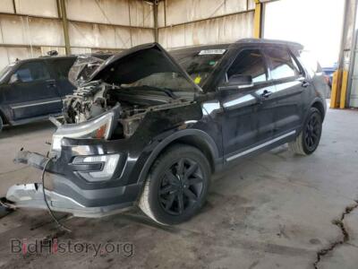 2017 Ford EXPLORER XLT, черный — VIN 1FM5K7D80HGC89856, Copart