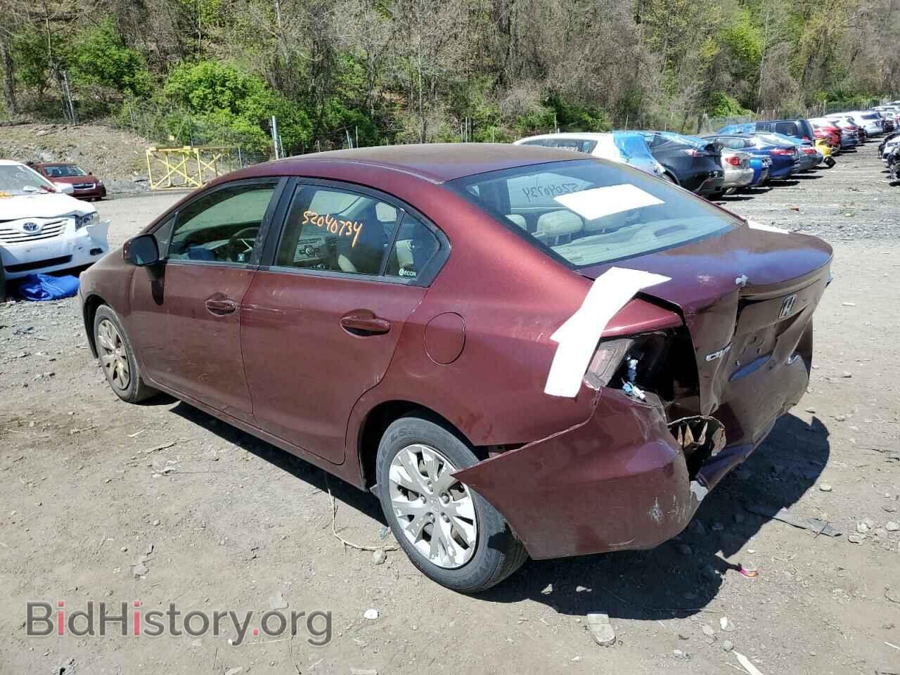 2012 HONDA CIVIC - VIN: 2HGFB2F59CH596231 - Фото 2