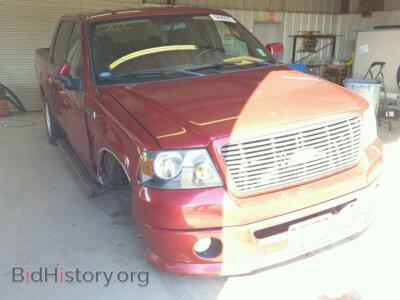 2007 Ford F150 F150 Super, красный — VIN 1FTPW12VX7KC65387, Copart