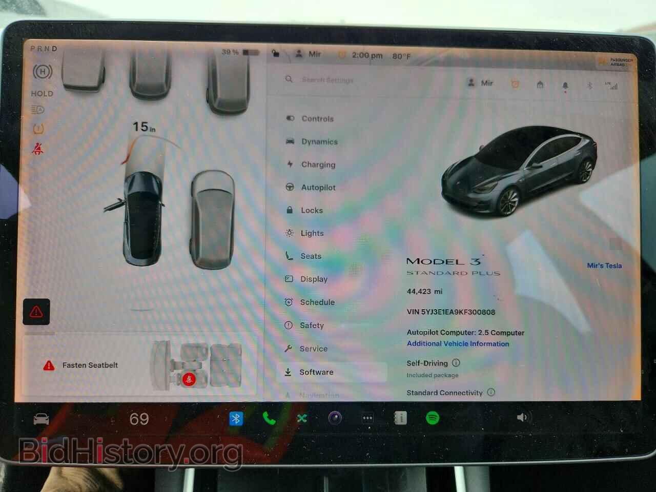 2019 TESLA MODEL 3 - VIN: 5YJ3E1EA9KF300808 - Фото 9