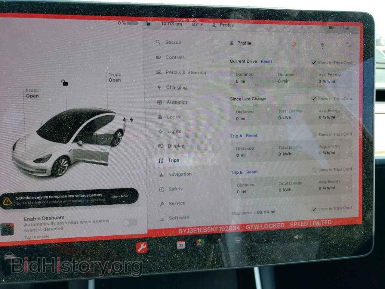 2019 TESLA MODEL 3 - VIN: 5YJ3E1EB5KF192034 - Фото 9
