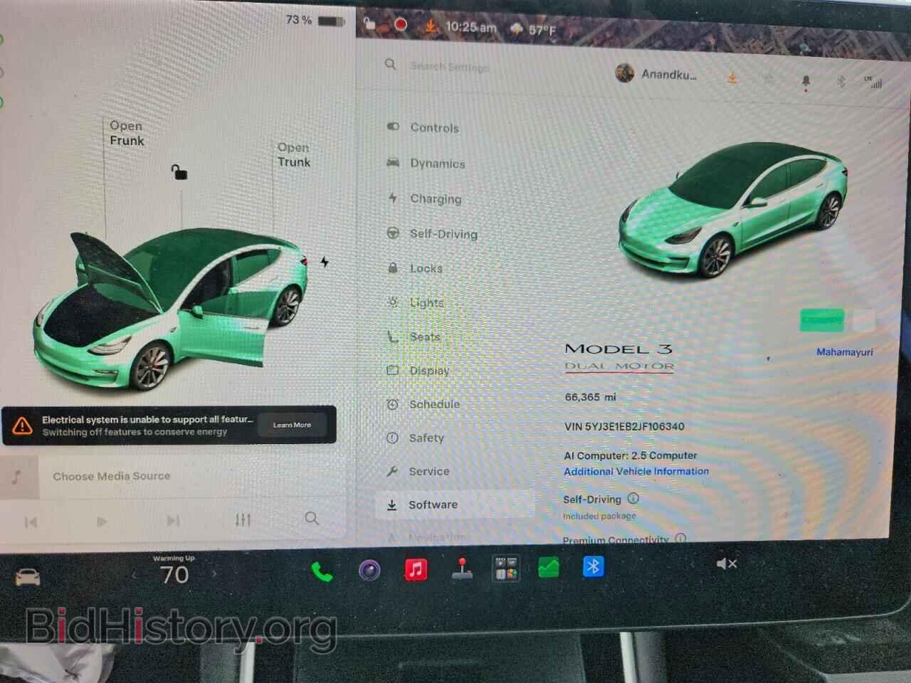 2018 TESLA MODEL 3 - VIN: 5YJ3E1EB2JF106340 - Photo 9