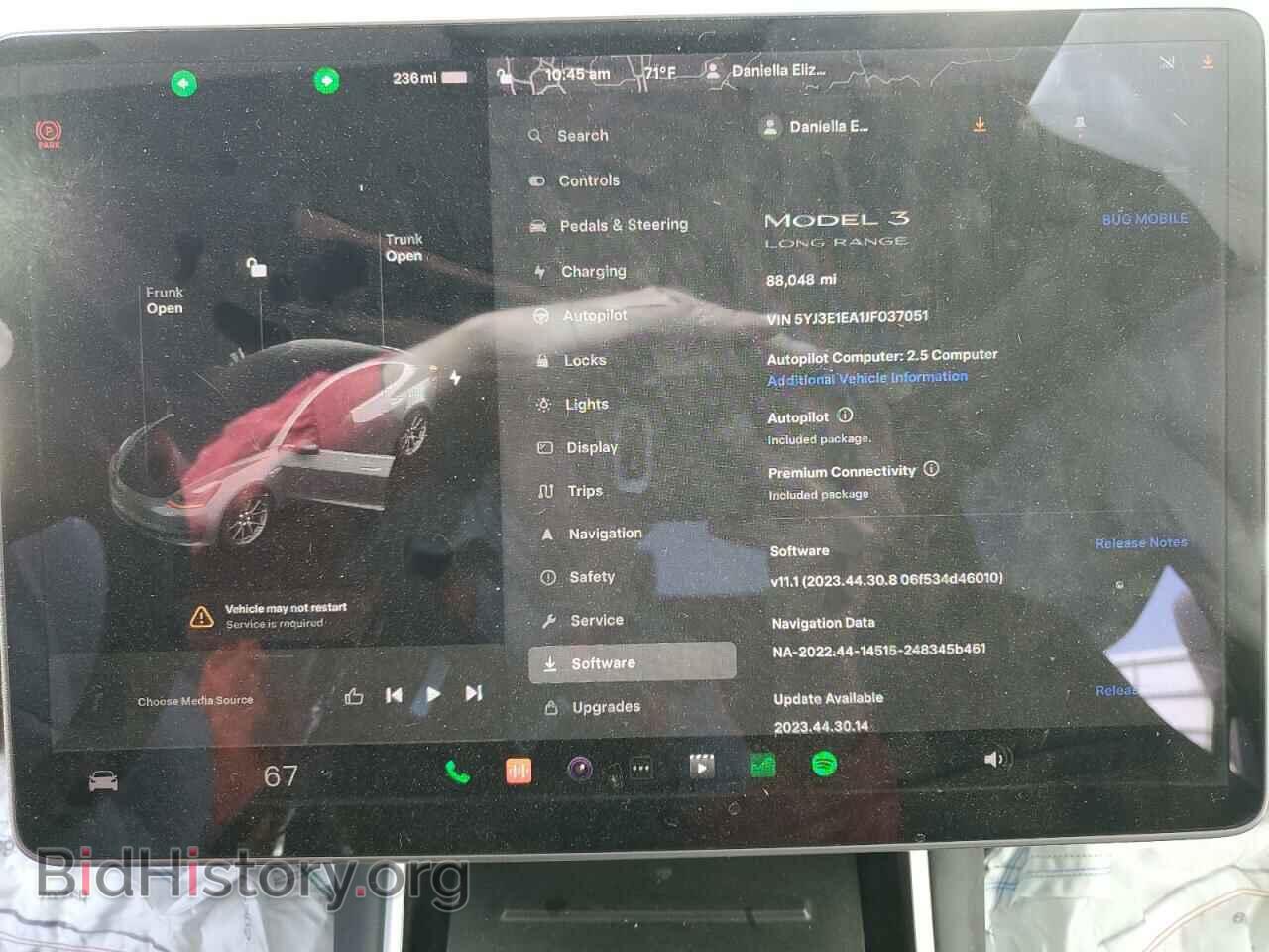 2018 TESLA MODEL 3 - VIN: 5YJ3E1EA1JF037051 - Фото 9