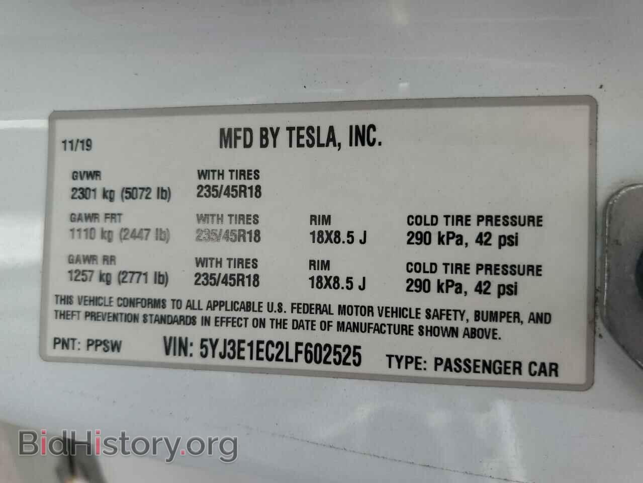 2020 TESLA MODEL 3 - VIN: 5YJ3E1EC2LF602525 - Photo 13