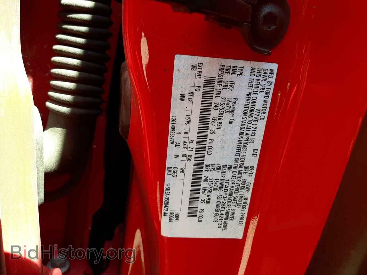 2014 FORD FOCUS - VIN: 1FADP3F25EL421134 - Фото 10