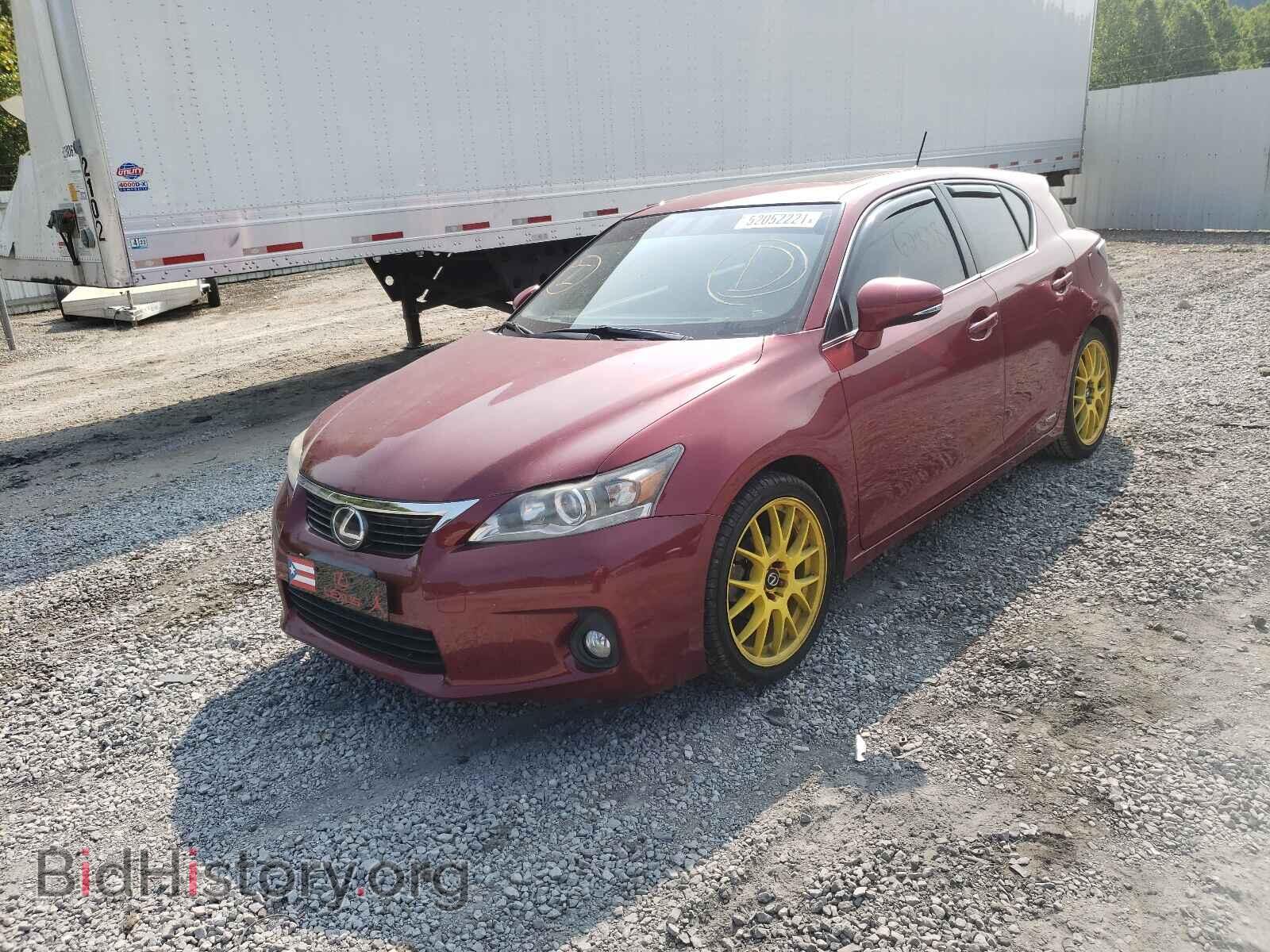 2013 LEXUS CT 200 - VIN: JTHKD5BH6D2155612 - Фото 2