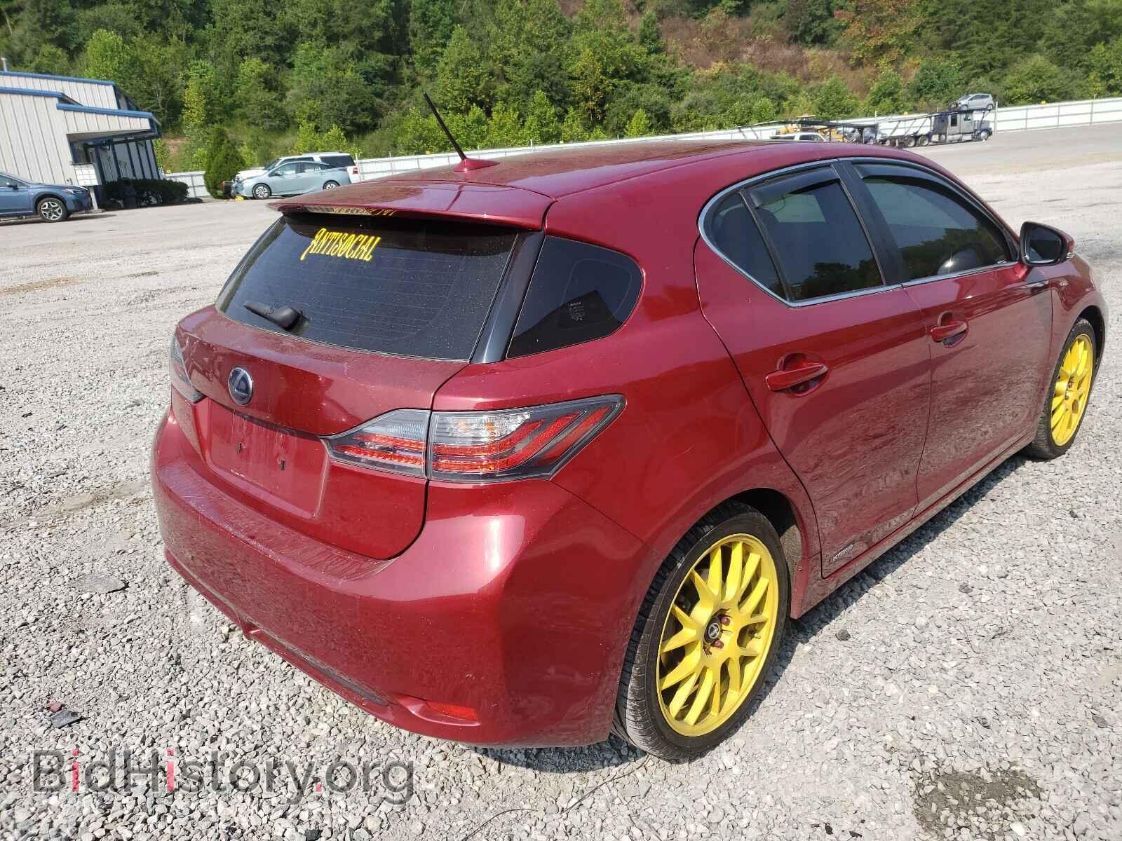 2013 LEXUS CT 200 - VIN: JTHKD5BH6D2155612 - Фото 4