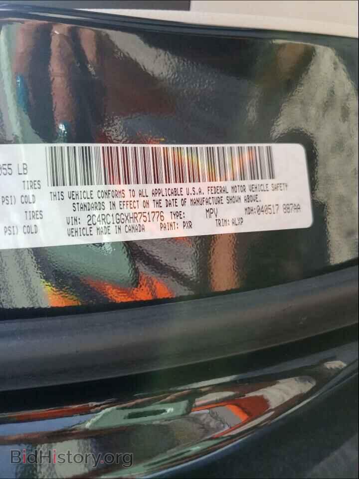 2017 CHRYSLER PACIFICA - VIN: 2C4RC1GGXHR751776 - Photo 10