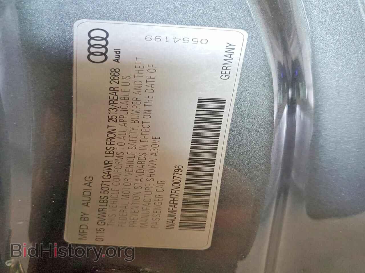 2015 AUDI A5 - VIN: WAUMFAFH7FN007796 - Photo 12