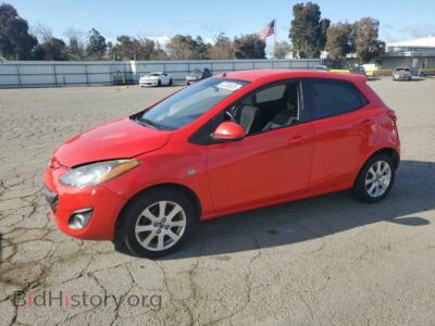 2013 Mazda 2, красный — VIN JM1DE1LY2D0156038, Copart
