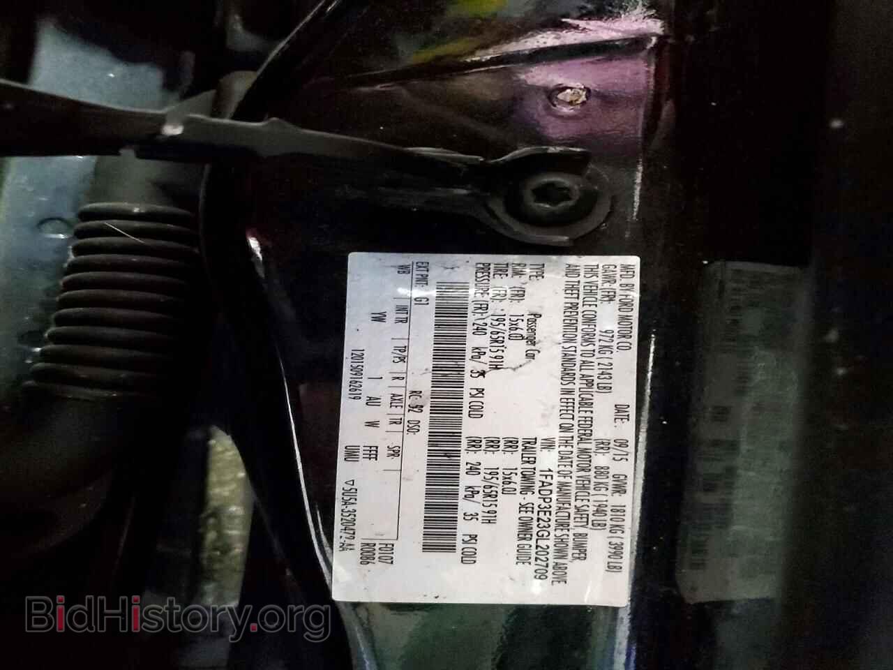 2016 FORD FOCUS - VIN: 1FADP3E23GL202709 - Фото 12
