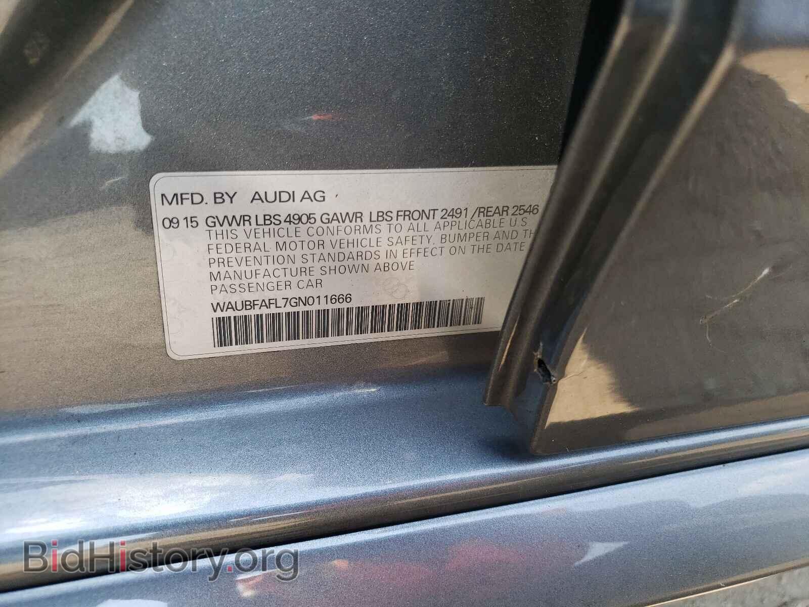 2016 AUDI A4 - VIN: WAUBFAFL7GN011666 - Фото 10