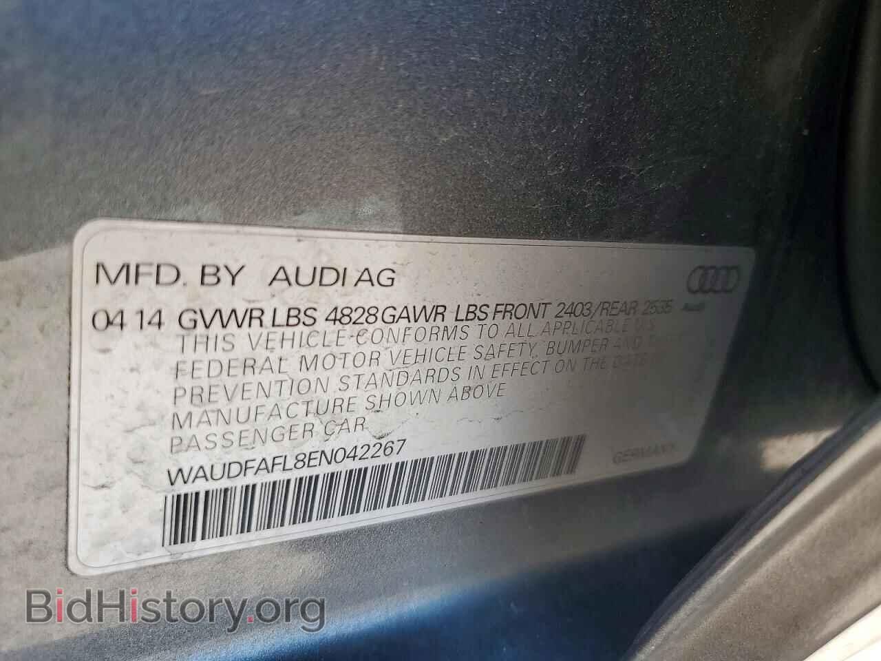 2014 AUDI A4 - VIN: WAUDFAFL8EN042267 - Фото 12