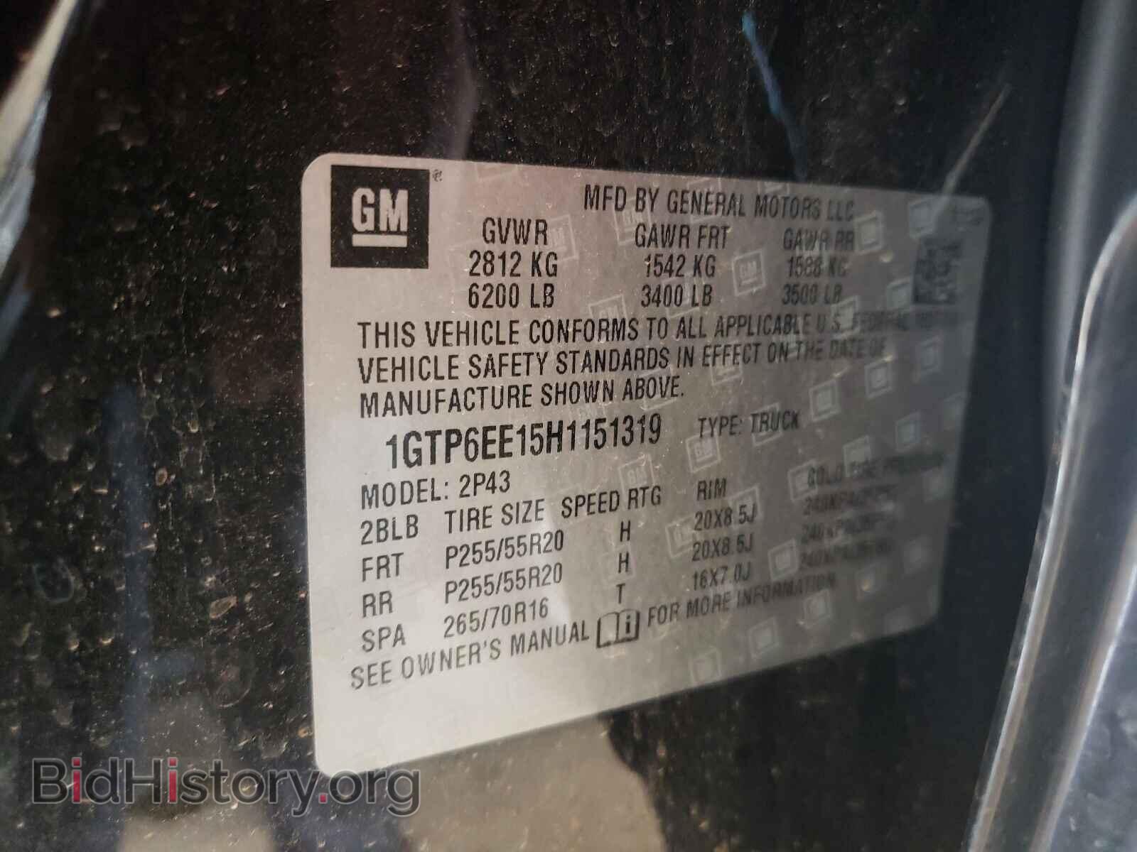 2017 GMC CANYON - VIN: 1GTP6EE15H1151319 - Фото 10