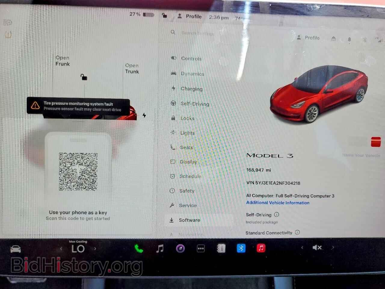 2022 TESLA MODEL 3 - VIN: 5YJ3E1EA2NF304218 - Фото 9