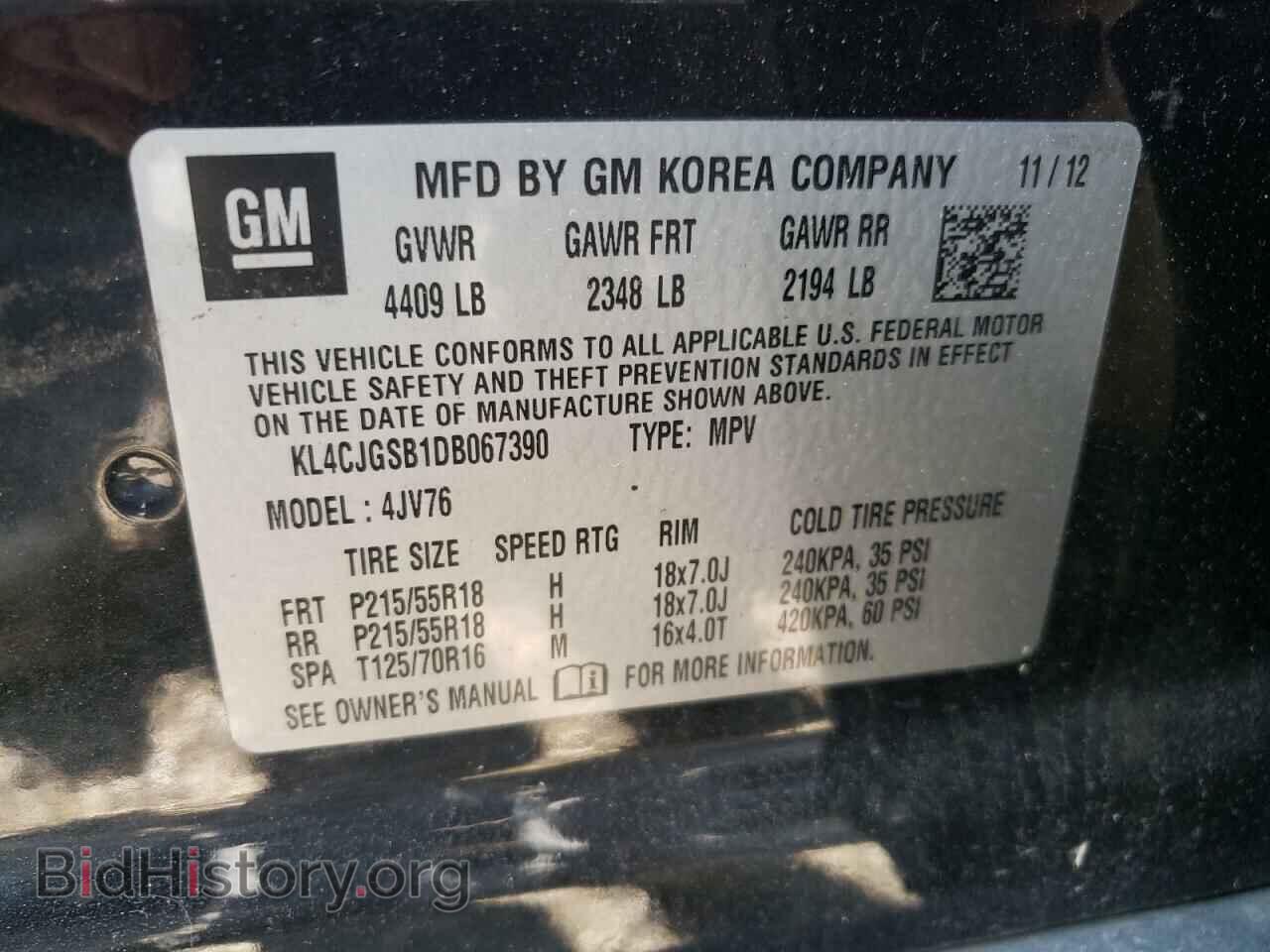 2013 BUICK ENCORE - VIN: KL4CJGSB1DB067390 - Photo 10