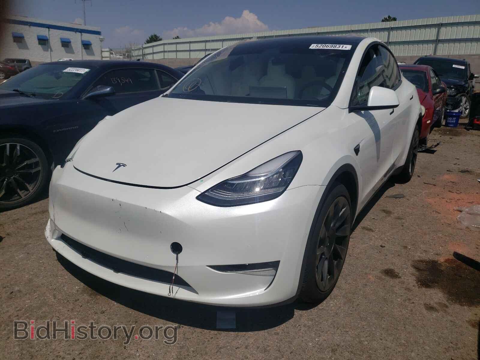 2021 TESLA MODEL Y - VIN: 5YJYGDEE2MF186772 - Фото 2