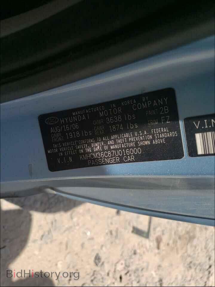2007 HYUNDAI ACCENT - VIN: KMHCM36C87U016000 - Фото 10