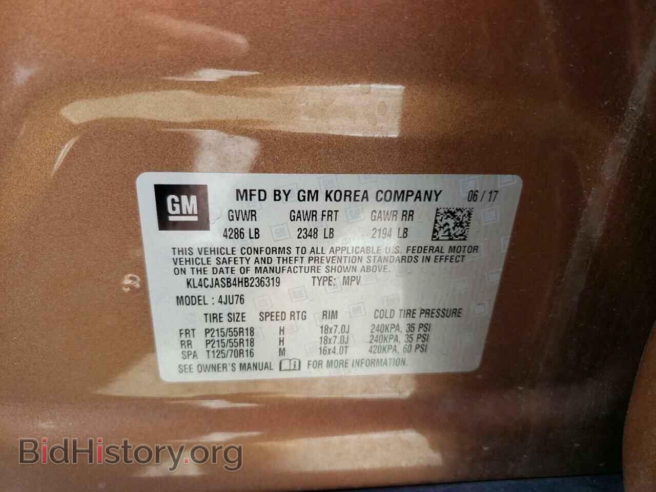 2017 BUICK ENCORE - VIN: KL4CJASB4HB236319 - Photo 10