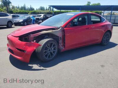 2020 Tesla MODEL 3, red — VIN 5YJ3E1EA2LF644434, Copart