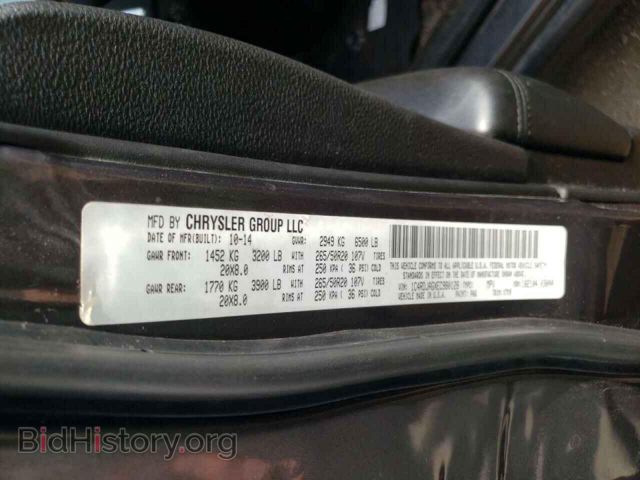 2014 DODGE DURANGO - VIN: 1C4RDJAGXEC980128 - Фото 10