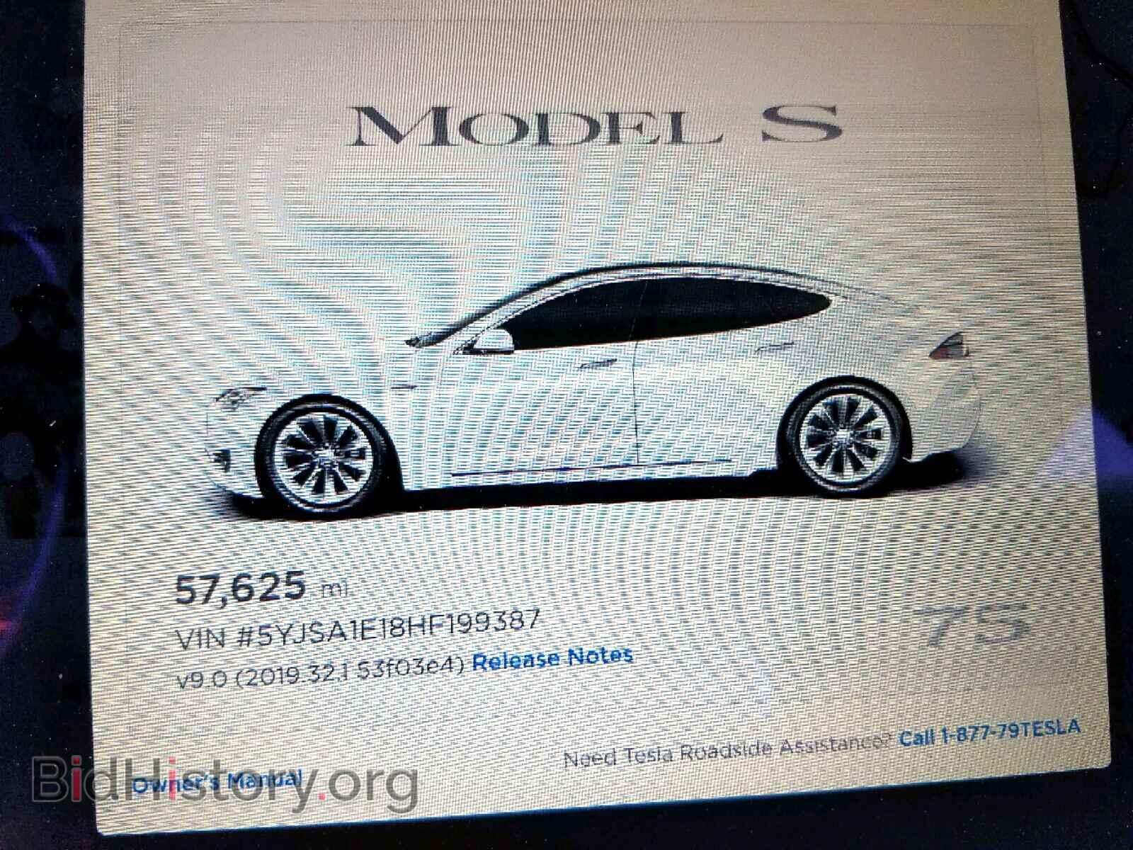 2017 TESLA MODEL S - VIN: 5YJSA1E18HF199387 - Фото 8