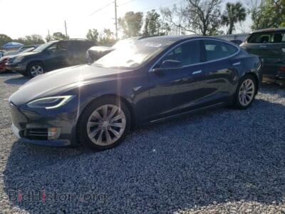 2016 Tesla MODEL S, серый — VIN 5YJSA1E22GF159054, Copart
