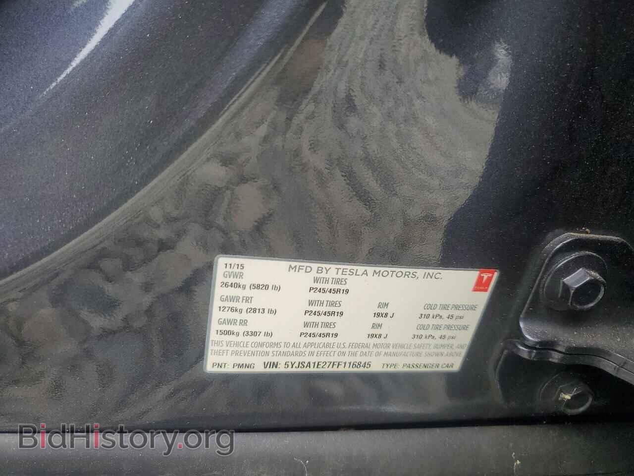 2015 TESLA MODEL S - VIN: 5YJSA1E27FF116845 - Photo 12