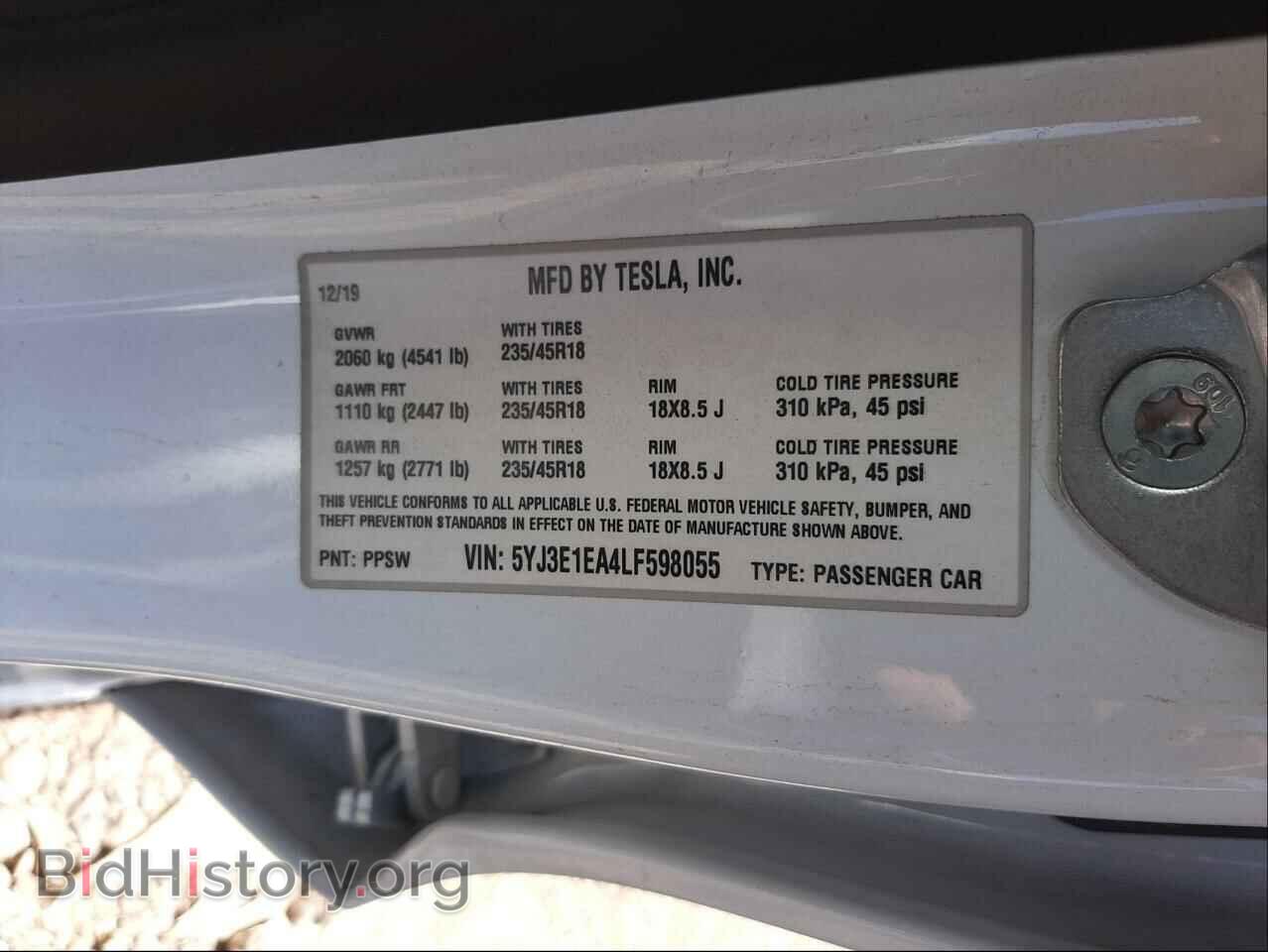 2020 TESLA MODEL 3 - VIN: 5YJ3E1EA4LF598055 - Photo 10