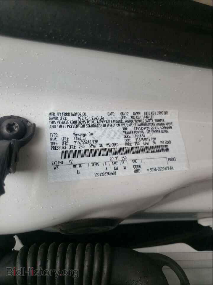 2013 FORD FOCUS - VIN: 1FADP3F27DL129449 - Photo 10