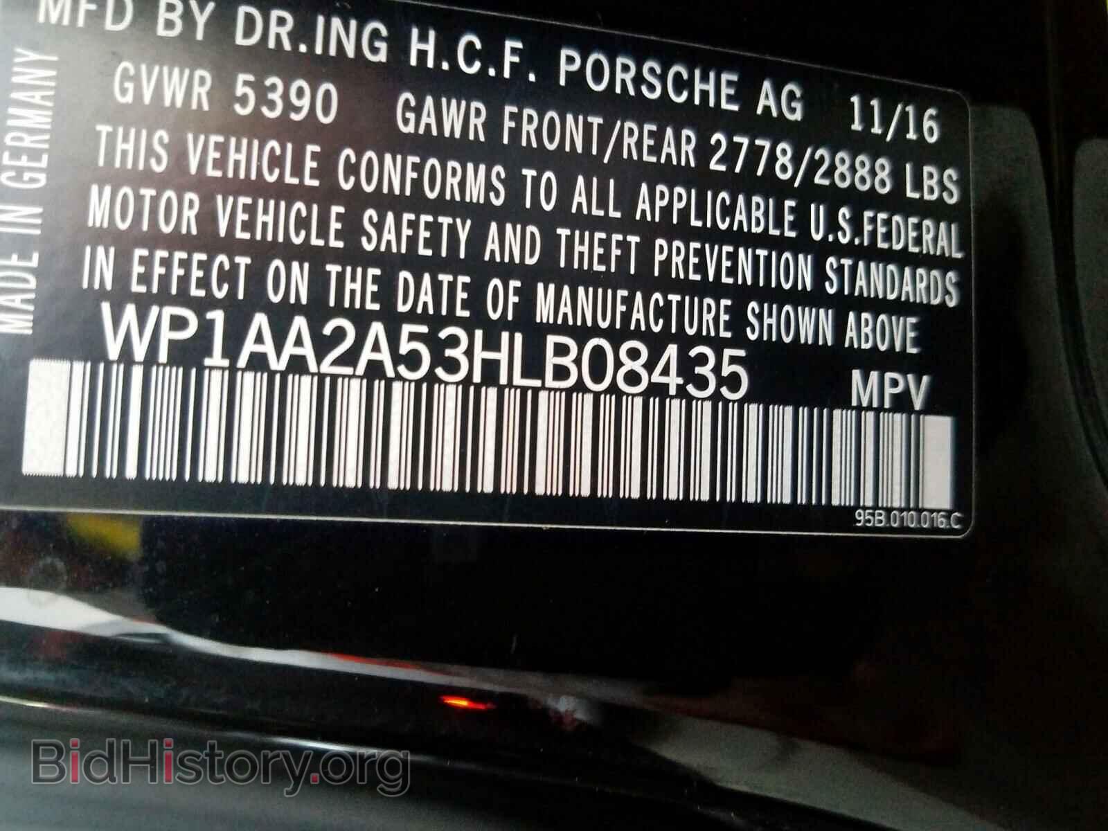 2017 PORSCHE MACAN - VIN: WP1AA2A53HLB08435 - Photo 10