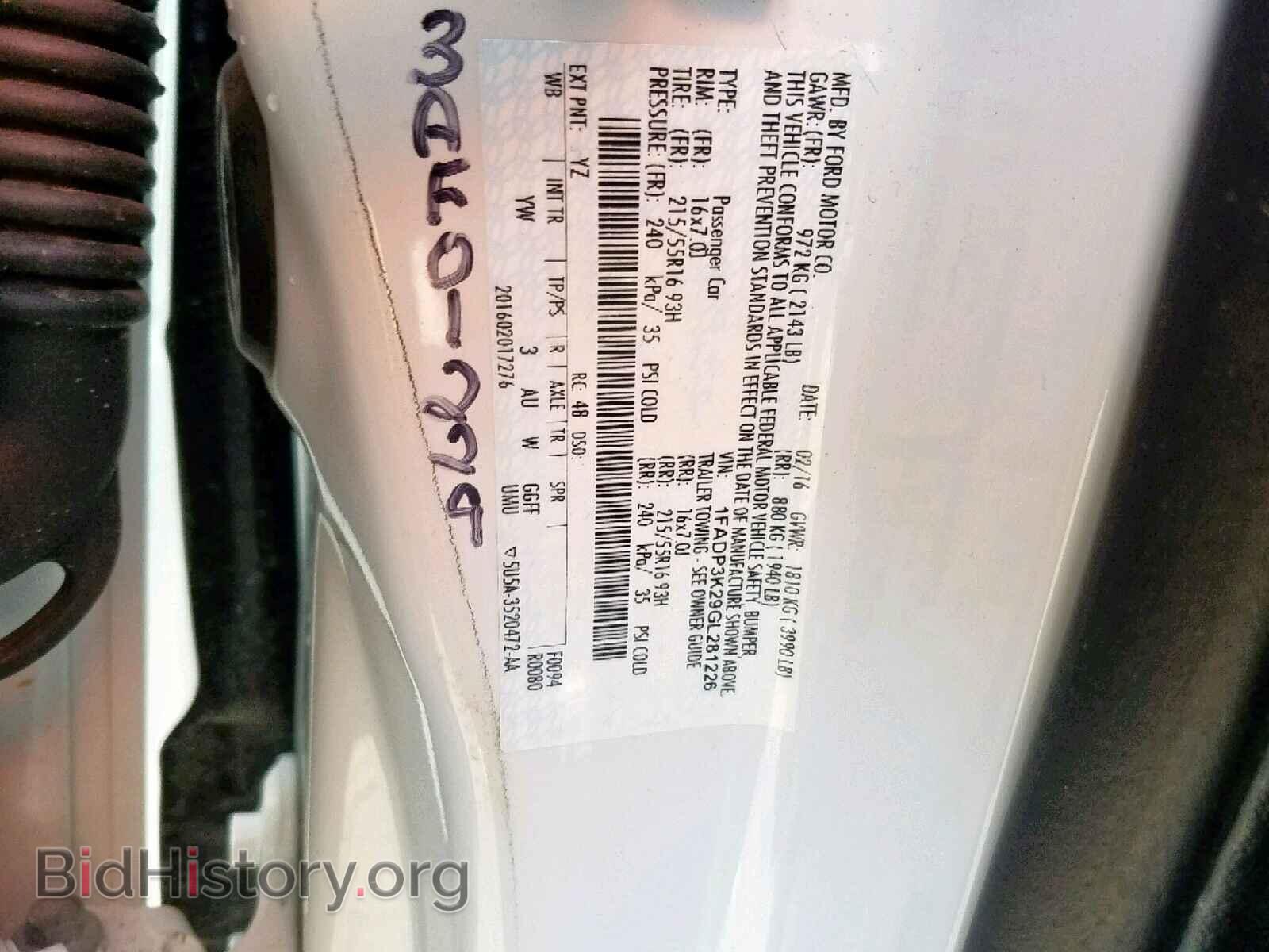 2016 FORD FOCUS SE - VIN: 1FADP3K29GL281226 - Фото 10